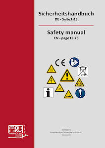 Safety Manual For Standard Units